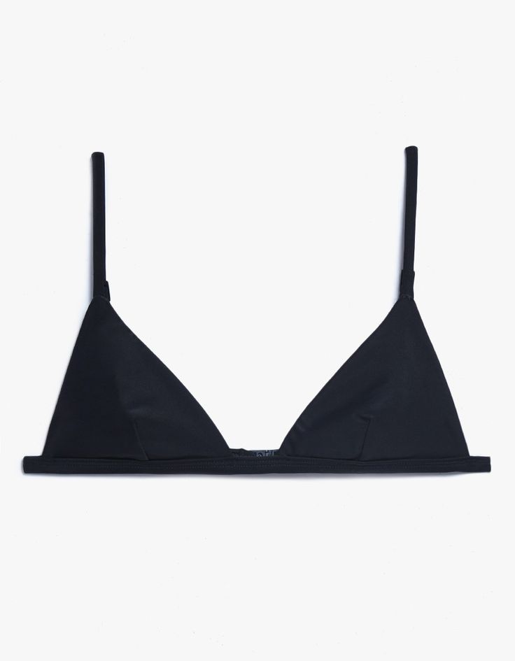 Women's Swimwear : Matteau Swim Petite Triangle Top in Black ...
