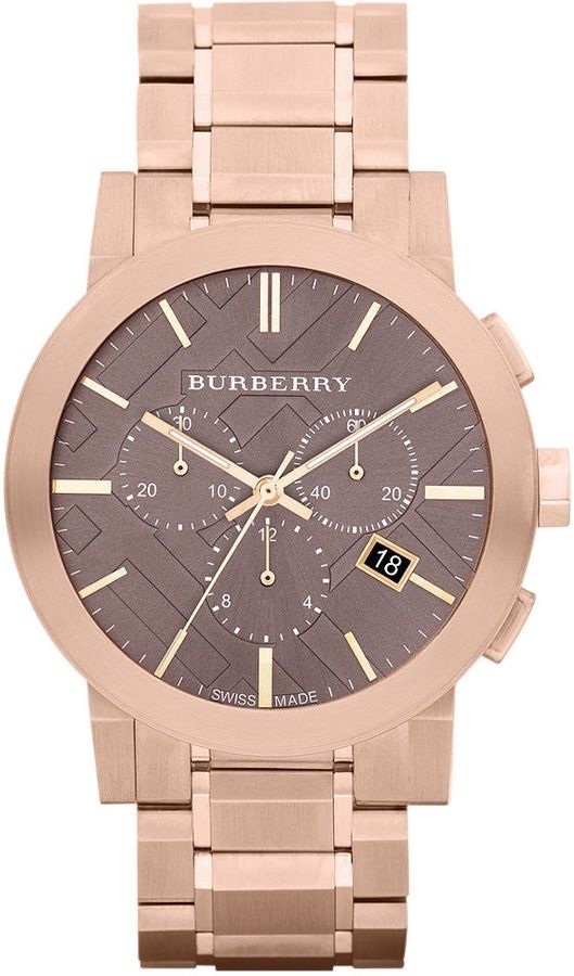 burberry watch rose gold