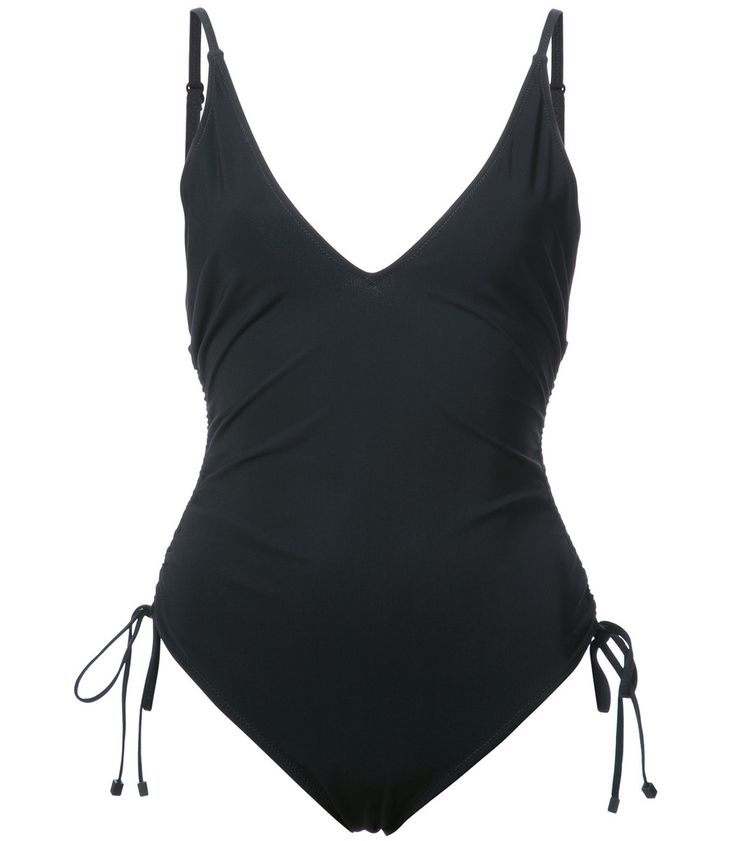 Women's Swimwear : Zimmermann Black Prima Ruched One Piece Bathing Suit ...